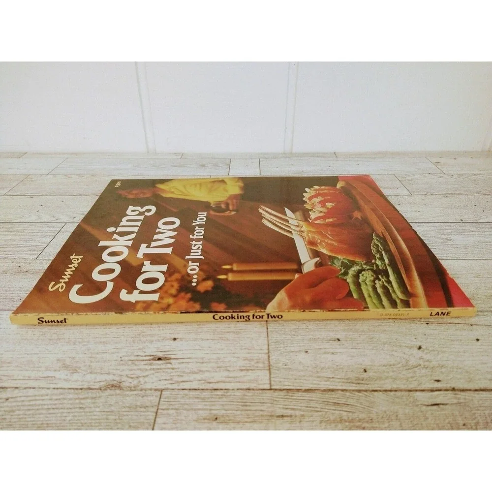 Cooking for Two Sunset 1978 Vintage Small‎ Batch Recipes 70s Softcover Cookbook